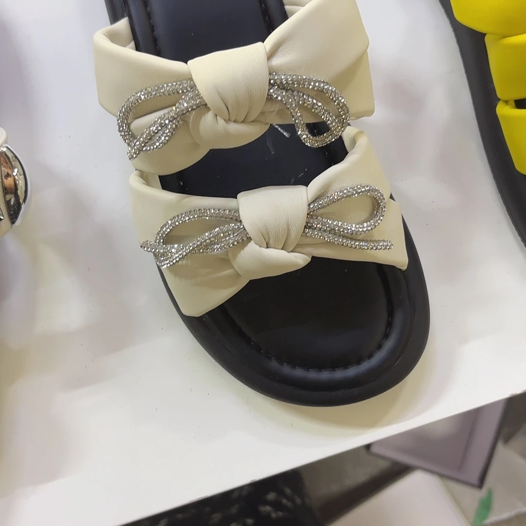 *****凉靴米40蝴蝶结薄底