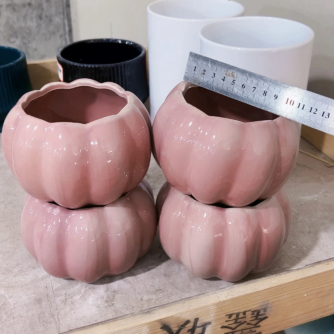 有孔，外贸尾单陶瓷花盆凑单10米包邮