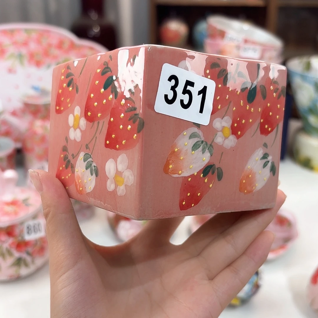 景德镇手绘高温釉下彩陶瓷茶具