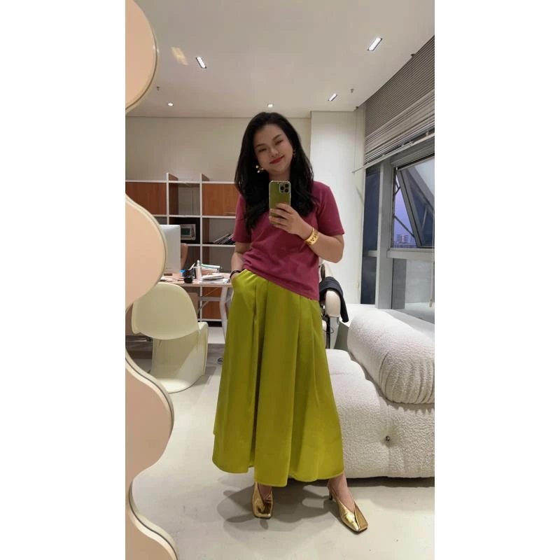 【惠姐私服】｛流光｝显瘦时尚高腰半身裙 81080