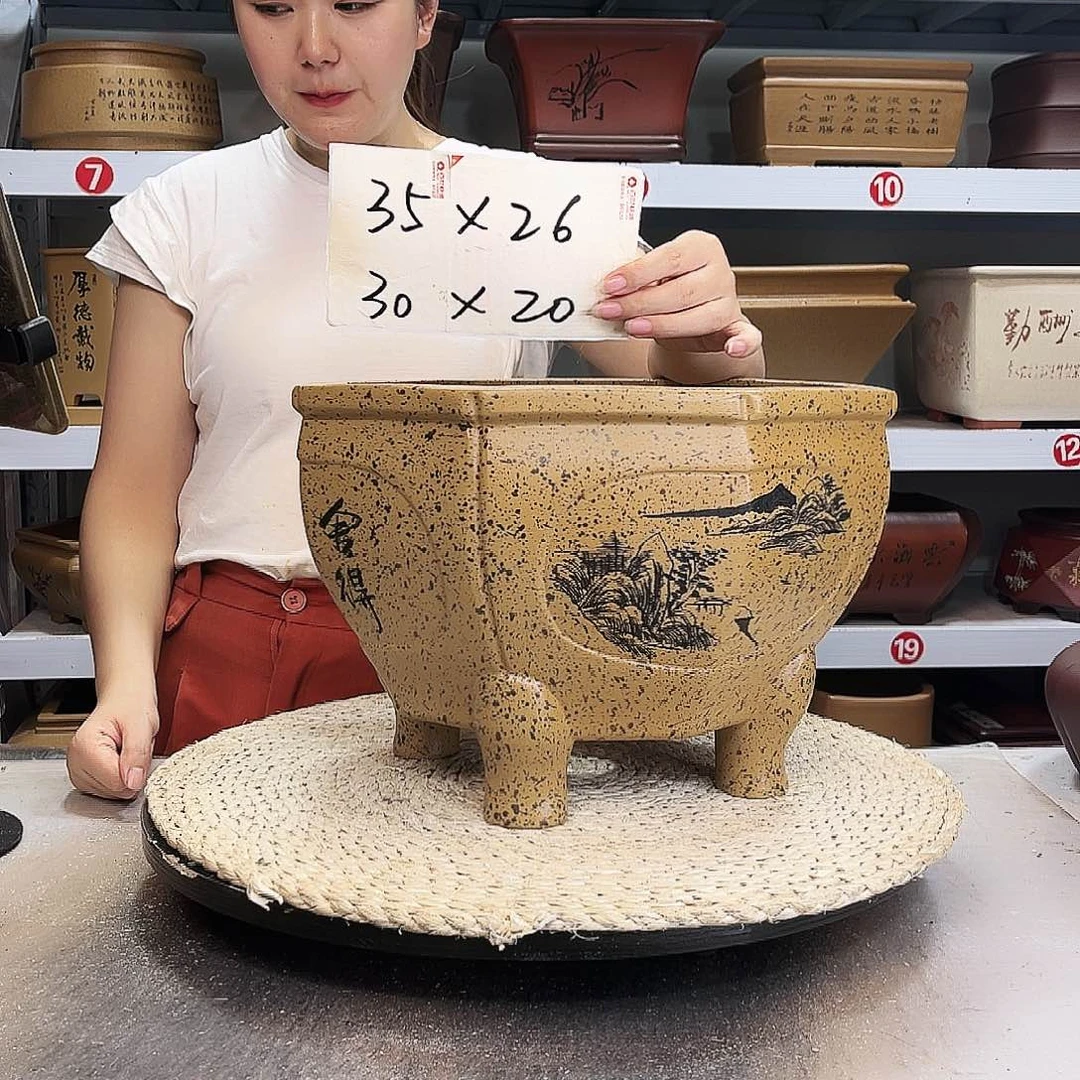 紫砂花盆紫砂花盆
