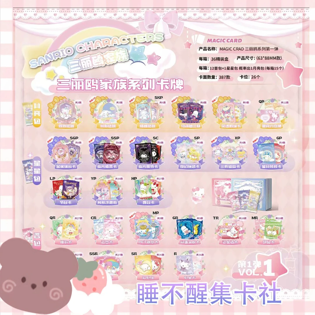 【宠粉】Magiccard系列三丽鸥家族第一弹卡牌（默认代拆，拆后不退）