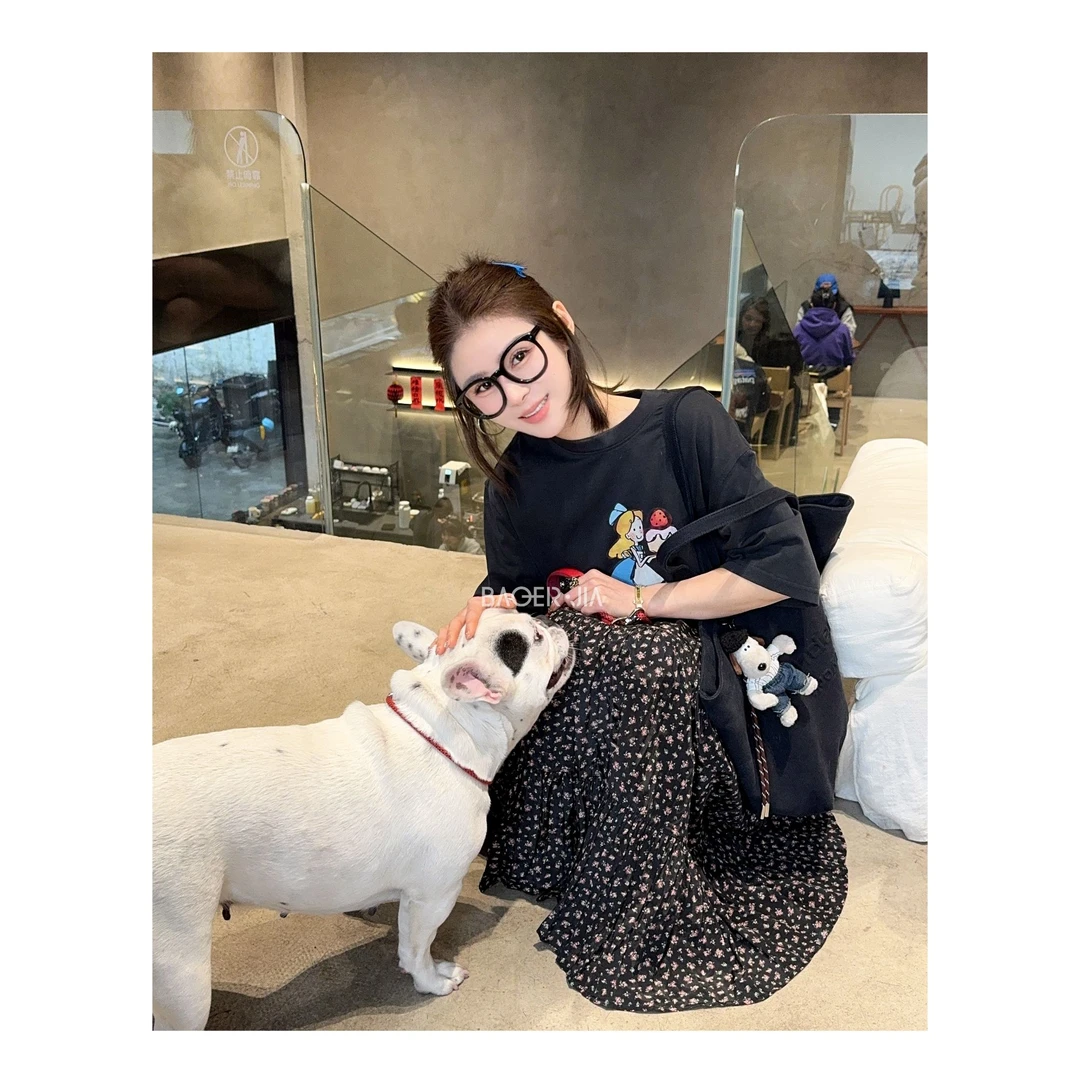 22-【蛋糕女孩】宝儿家含幂BL89525102春季新款卡通印花宽松上衣