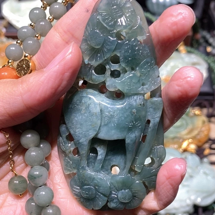 岫玉毛衣链未镶嵌