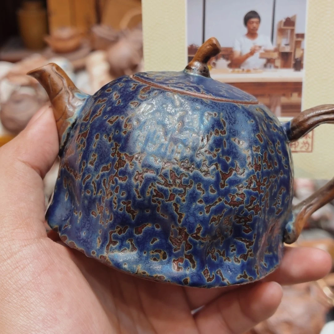 柴烧老岩泥高温茶器皿