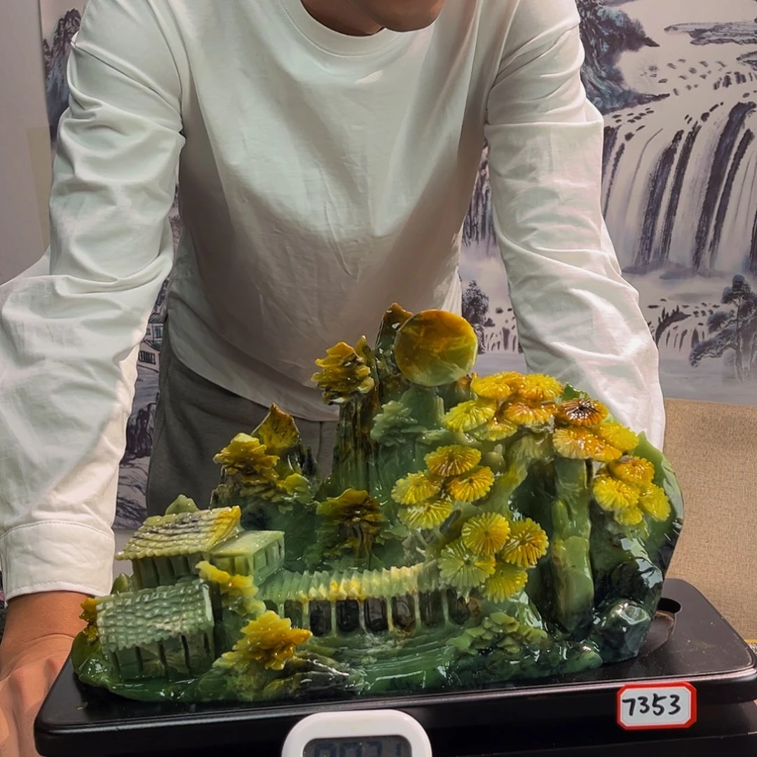 ***玉玉摆件多色带底座