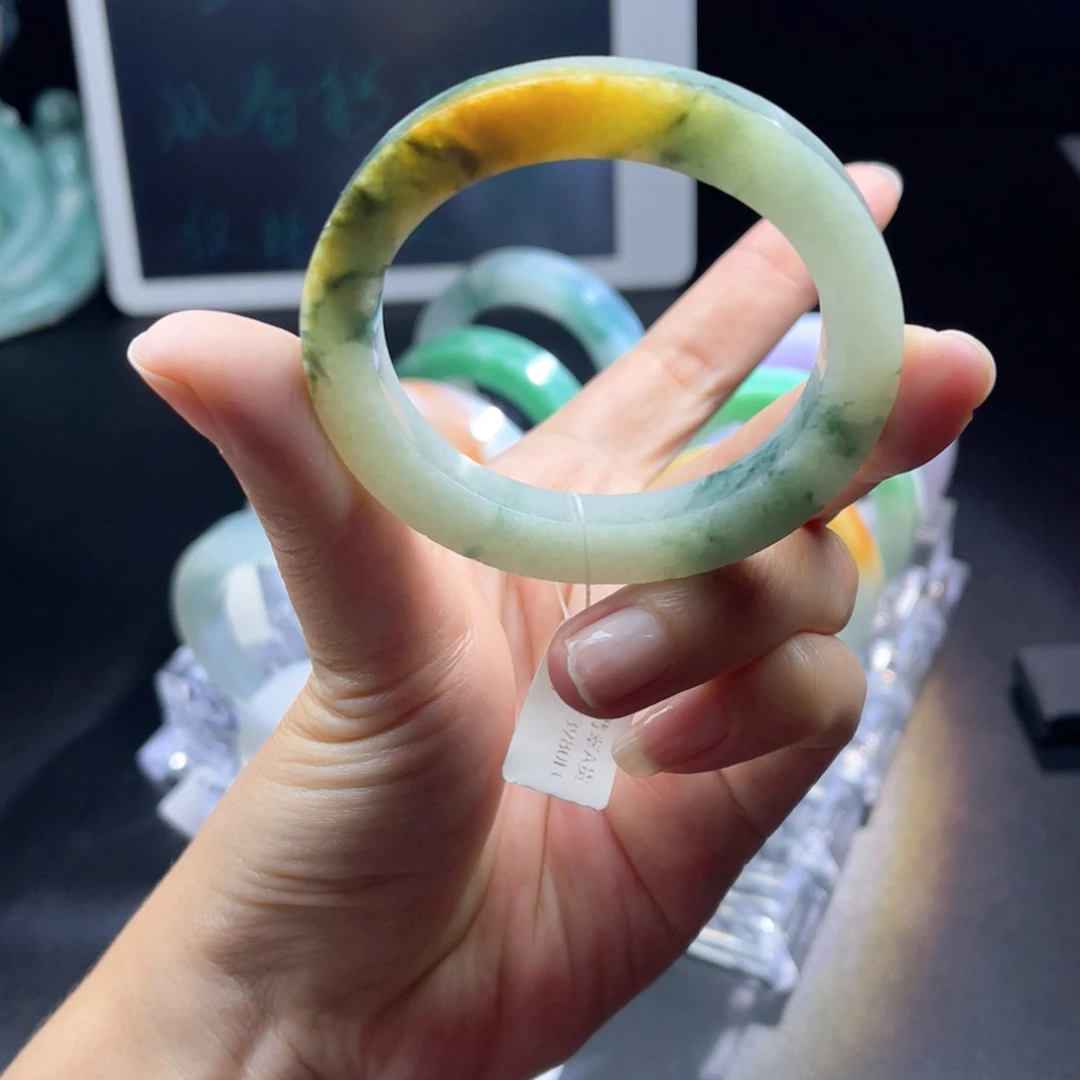 未镶嵌天然翡翠手镯定制定制翡翠