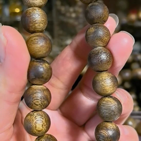 沉香手串卡1.2棋楠手串10.5克