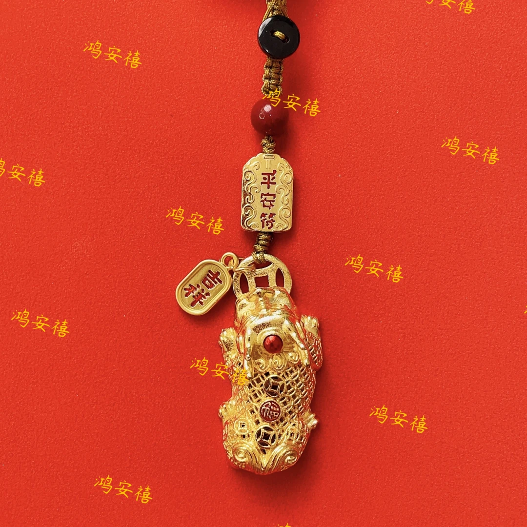 【先生推荐】2025年乙巳蛇年咬錢纳財大貔貅生肖挂件钥匙扣古法挂饰