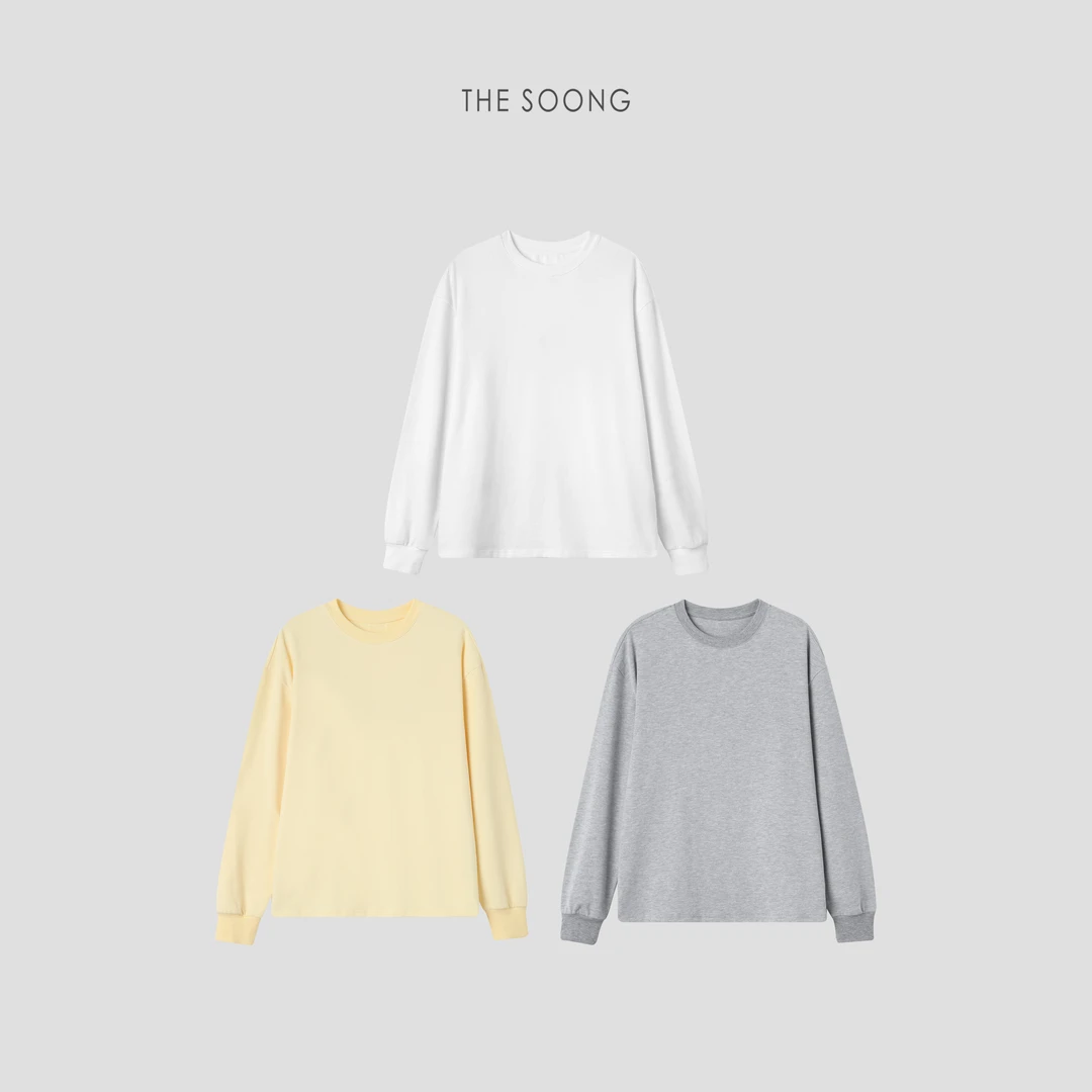 THESOONG|"无限回购2.0"加厚糯米绒暖肤基础tee圆领上衣HZTX5630