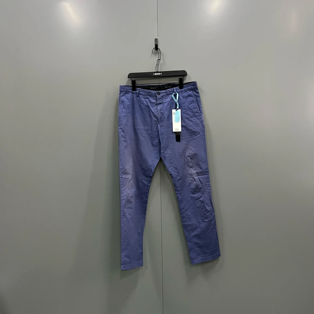 99新 BURBERRY/博柏利 （ll）  蓝色水洗长裤 52码 207452