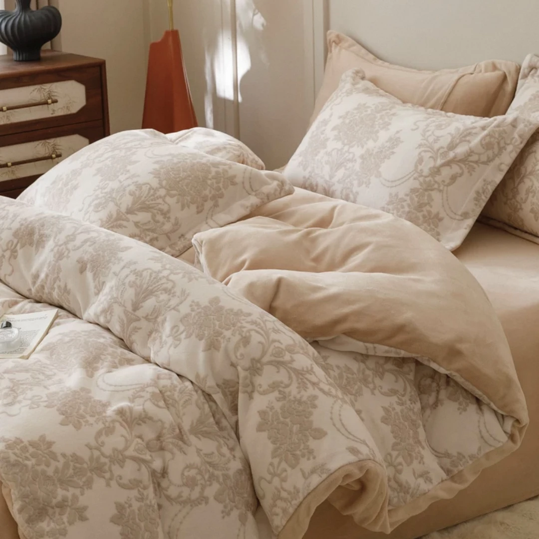 【荟萃家纺】清仓牛奶绒四件套