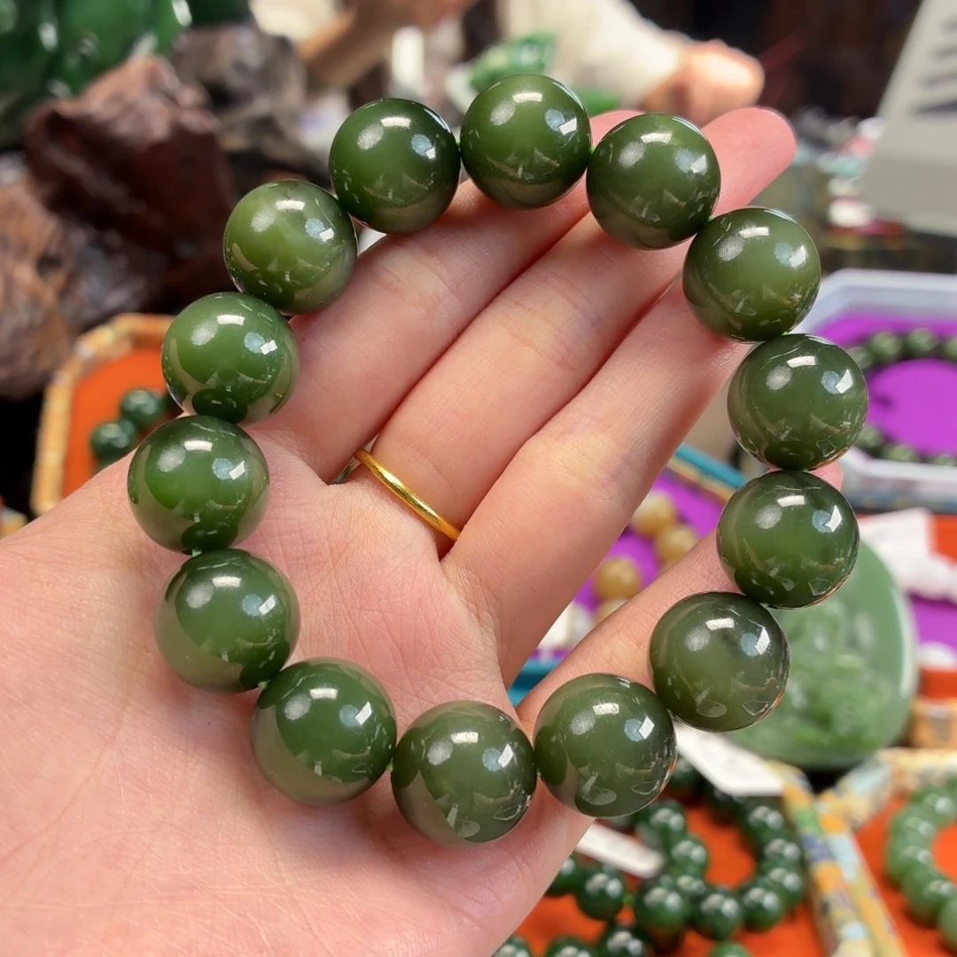 和田玉（碧玉）未镶嵌手串