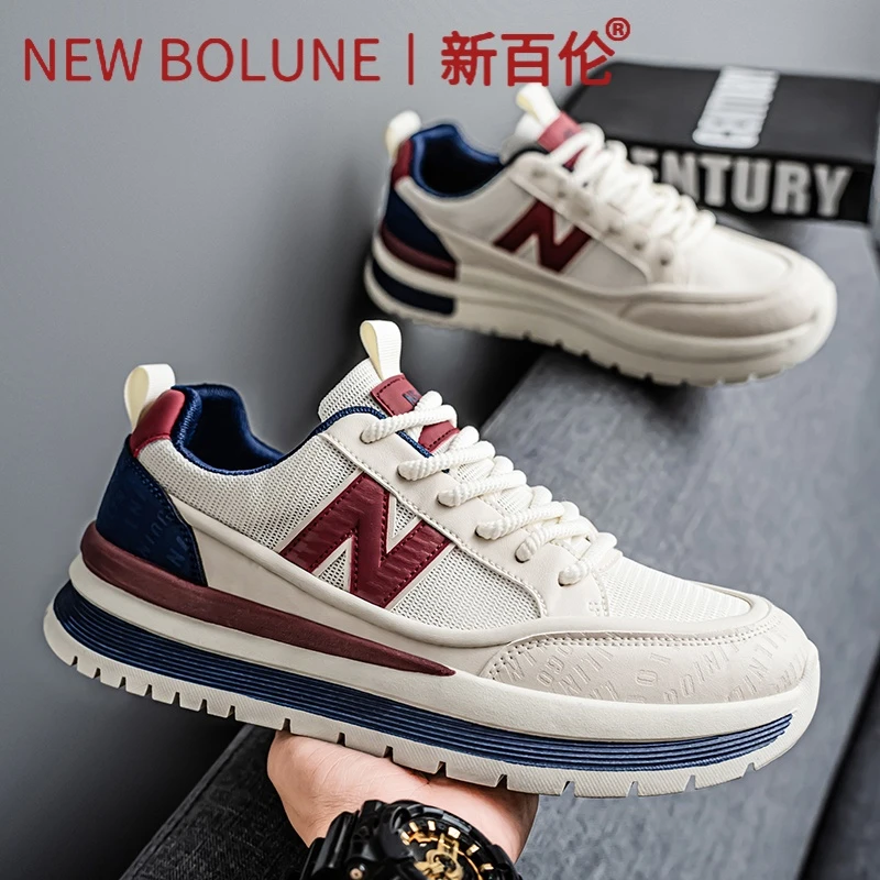 新百伦正品男鞋秋季新款休闲板鞋男士百搭增高爆款跑步运动潮鞋子