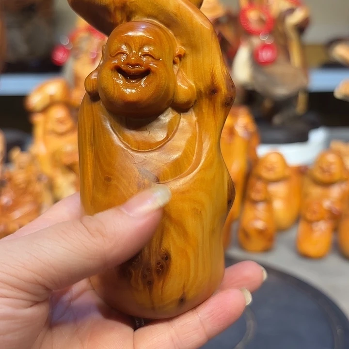 柏木太行崖柏弥勒佛留疤