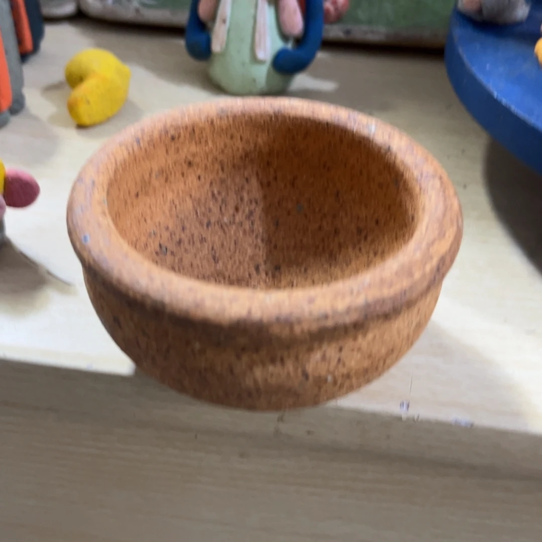 泥塑古镇炻陶花盆