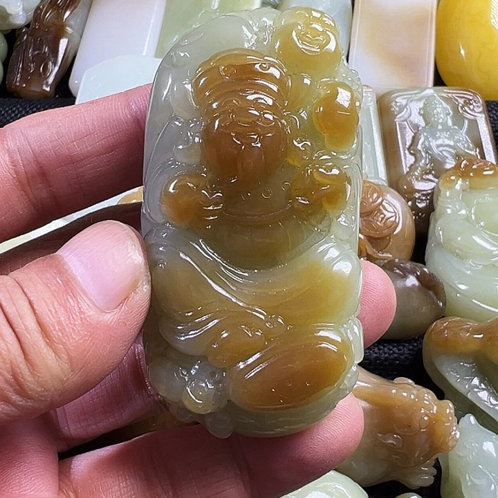 和田玉未镶嵌吊坠(不含链)