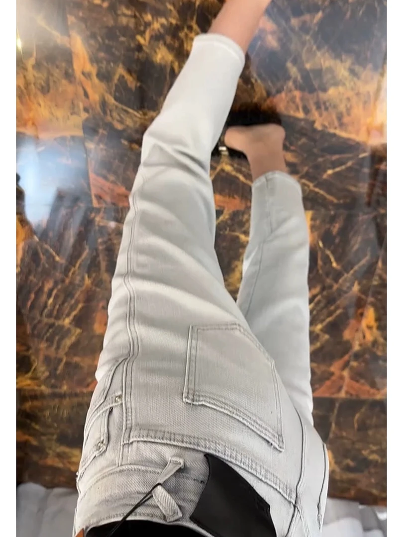 2025年春季新款九分裤直筒烟管裤牛仔裤子女高腰弹力洋气减龄百搭