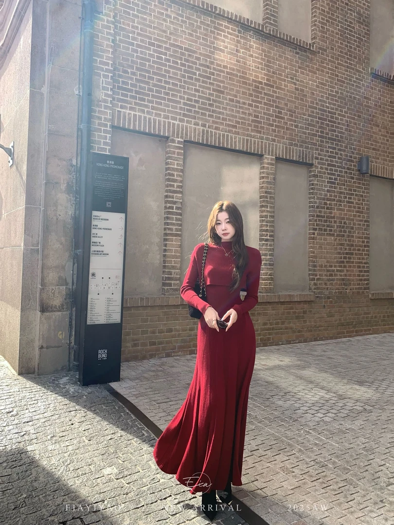 EIA一尧【绝代】气质高智感连衣裙套装女静奢老钱显瘦清冷简约高级