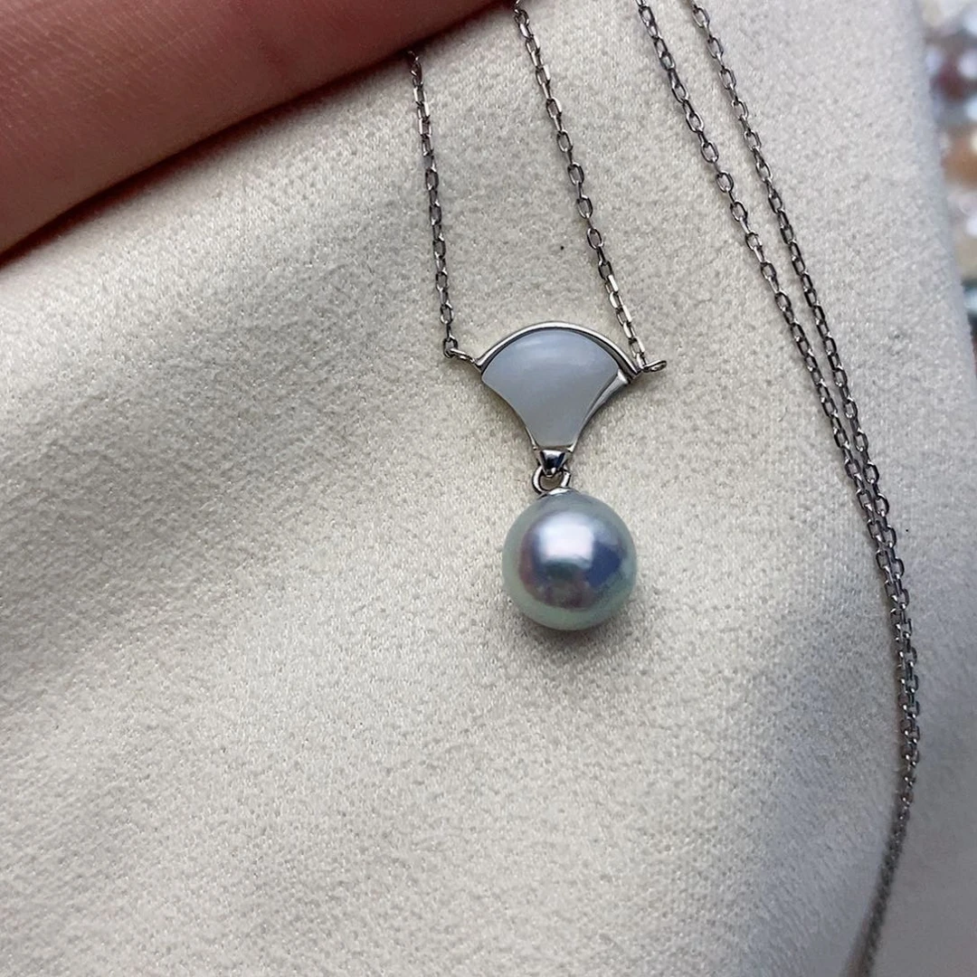【闪购商品】海水珍珠银S925镶嵌颈饰