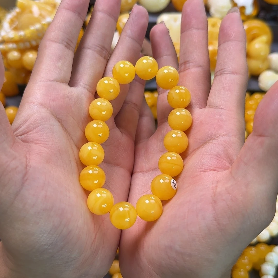 未镶嵌蜜蜡珠宝奇石同料14mm