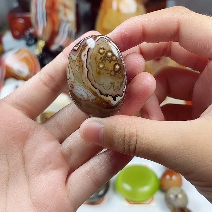 玛瑙/玉髓未镶嵌耳饰
