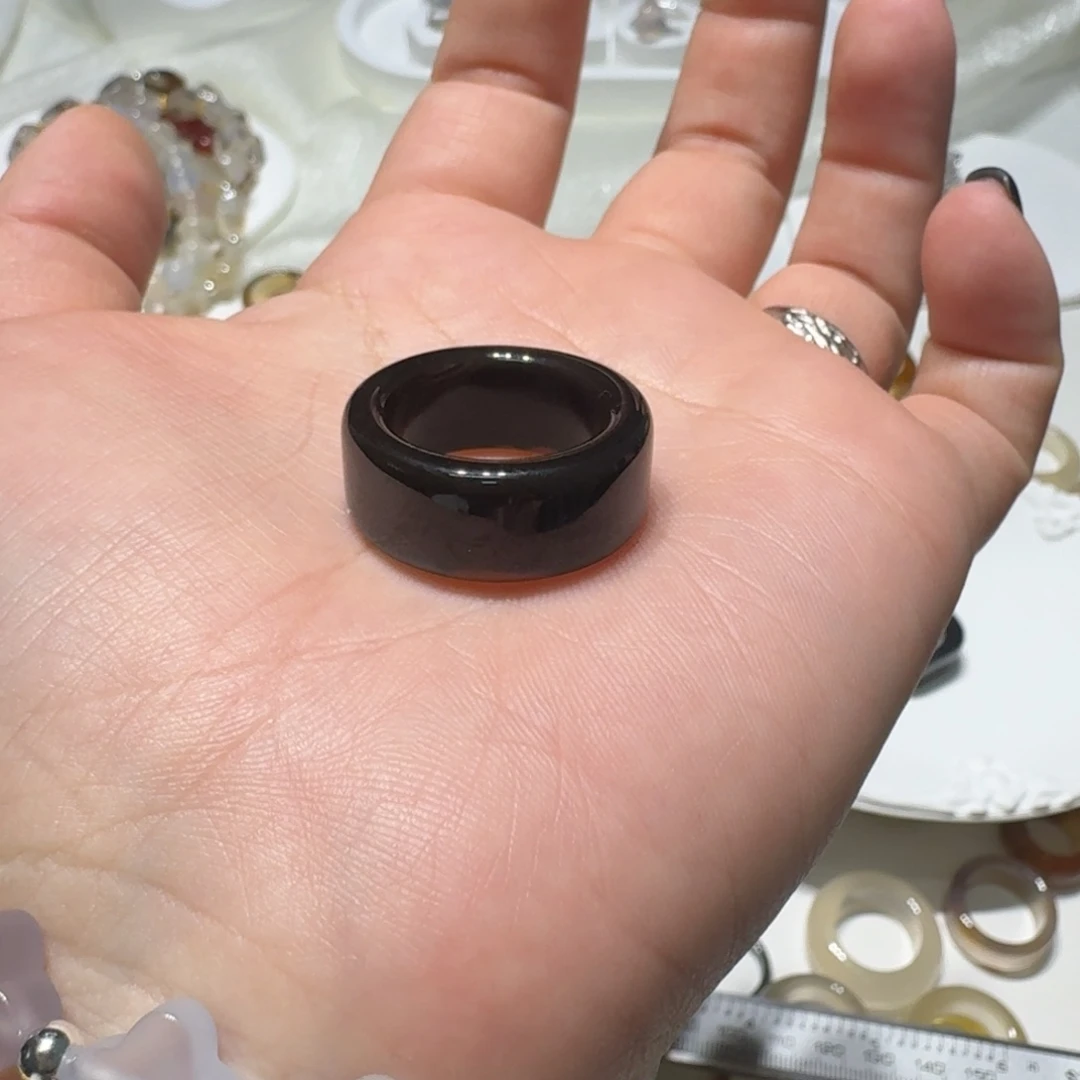 9***誉玛瑙/玉髓未镶嵌戒指港17/不退换