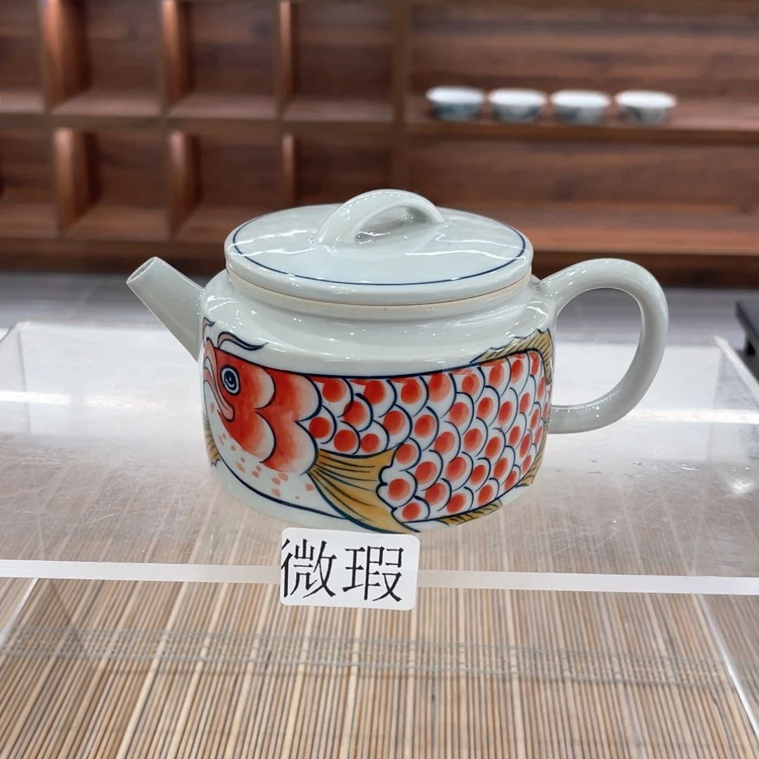 微瑕釉下彩纯手绘