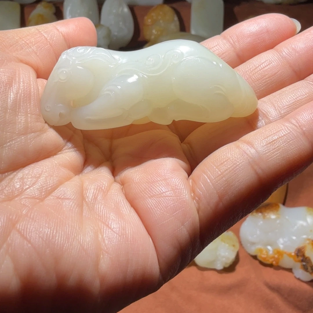 b***n和田玉未镶嵌挂件