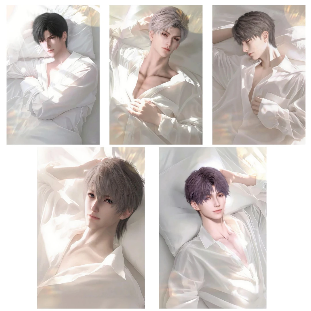 恋与深空-二创盲盒周边亚克力二次元水晶砖12*8*1.5cm（默认代拆）