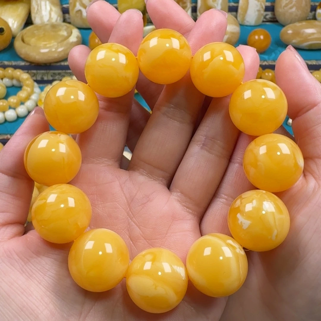 琥珀未镶嵌手链同料