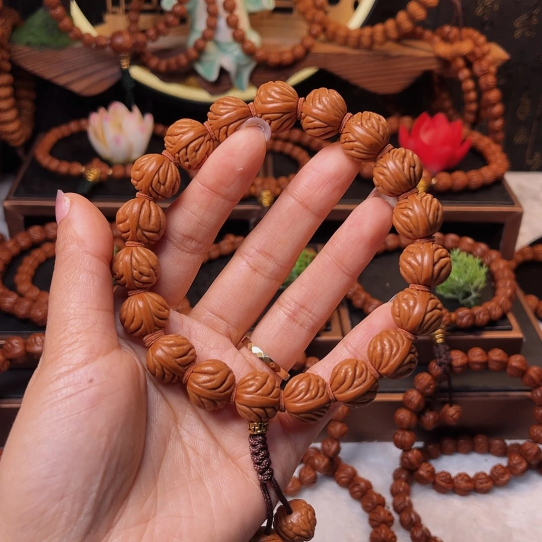 吊坠桃核15柳叶手持