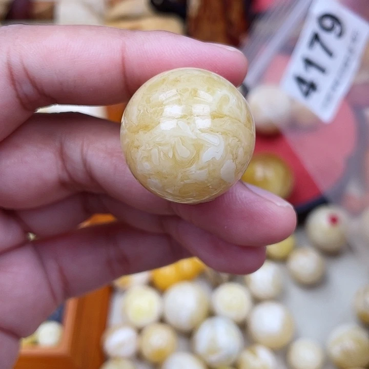 蜜蜡未镶嵌珠宝奇石粉26.3虎皮