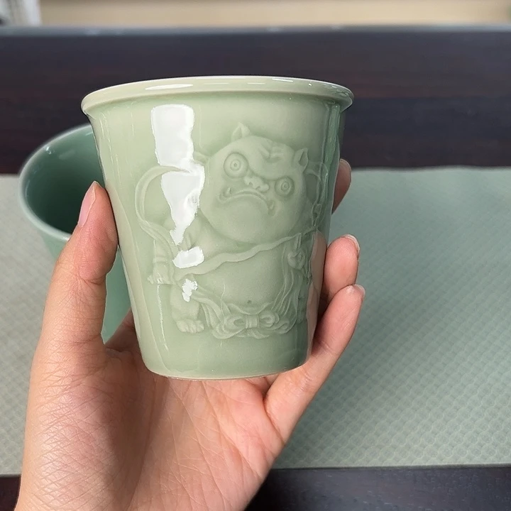 龙泉云间青瓷小米茶器