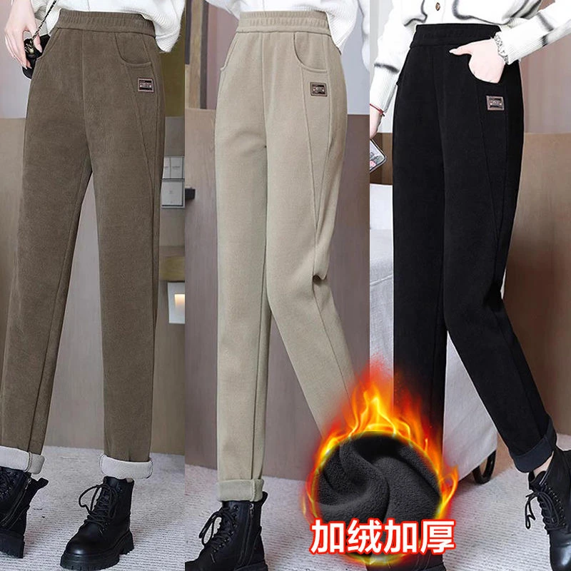 【加绒加厚】保暖高腰时尚百搭冬季休闲裤