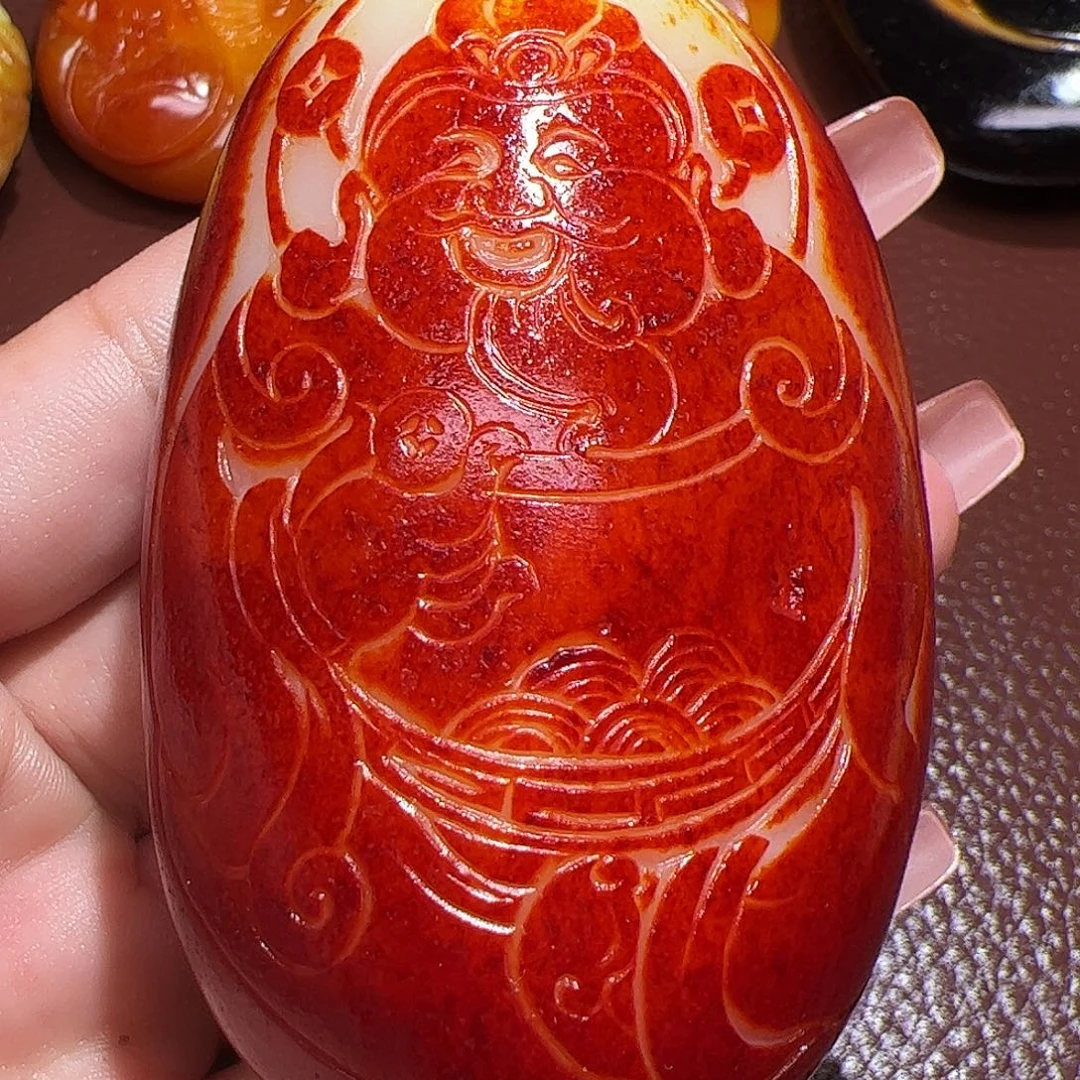 心***神和田玉未镶嵌颈饰