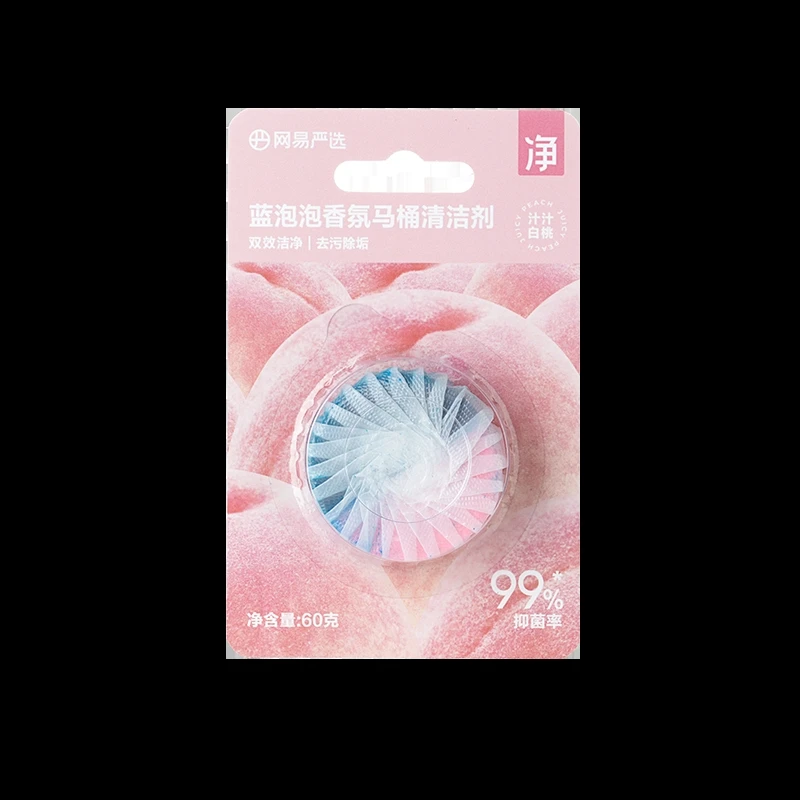 网易严选 蓝泡泡香氛马桶洁厕剂60g汁汁白桃一颗装