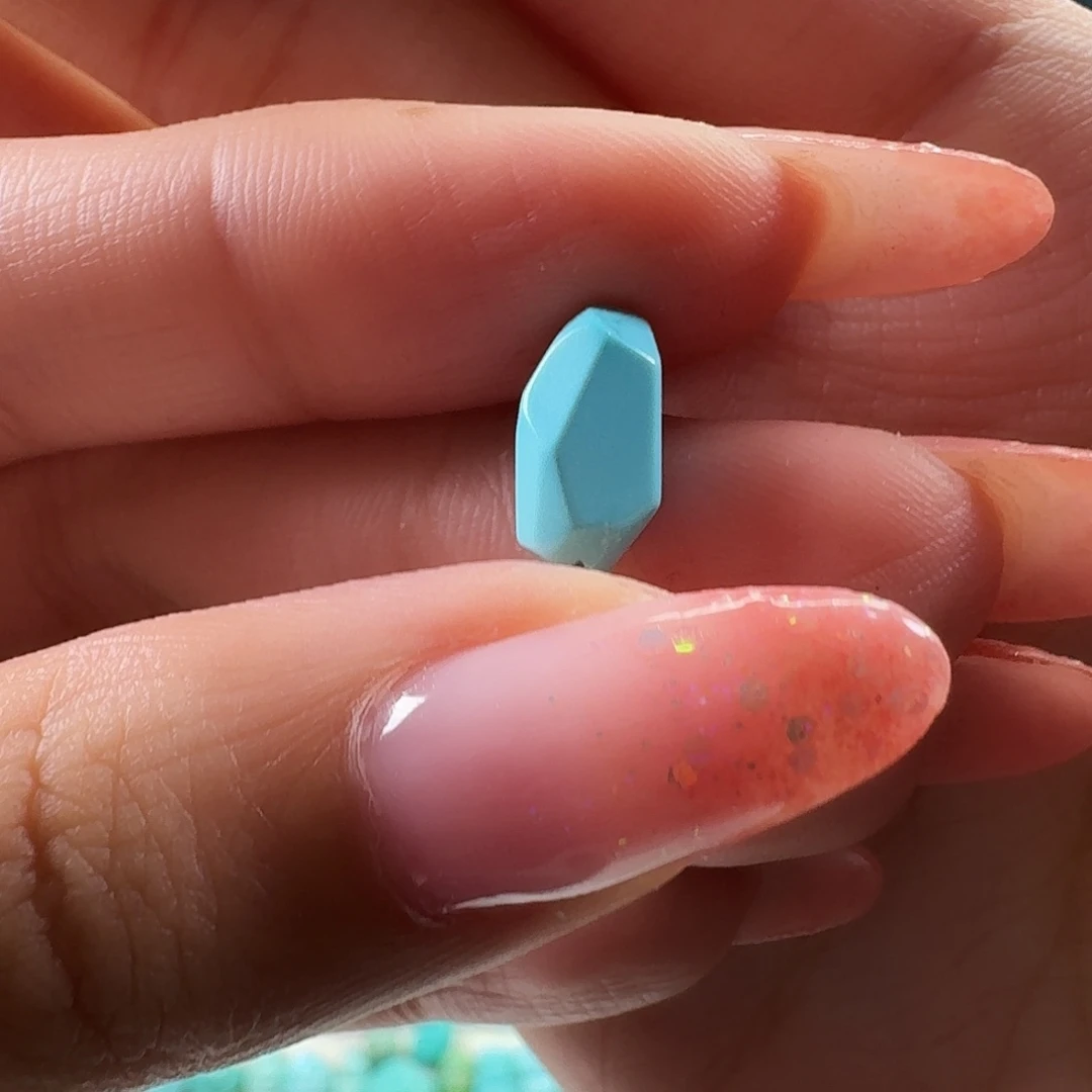 绿松石未镶嵌吊坠(不含链)无相珠