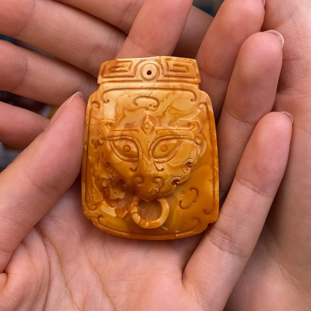 未镶嵌琥珀裸石急**草蜜蜡M