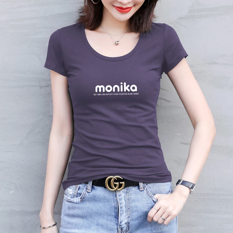 紫色短袖T恤女夏日多巴胺穿搭设计感小众上衣2025新款半袖体恤女