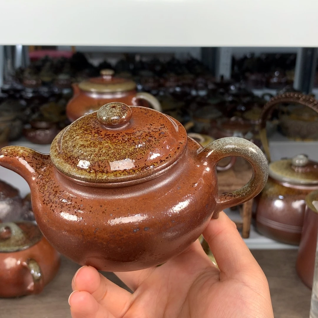 紫砂茶壶纯自然柴烧