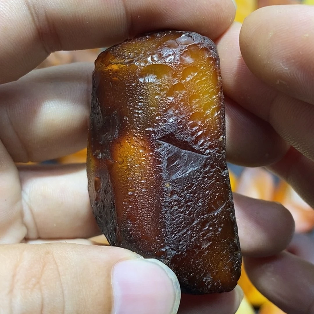 琥珀未镶嵌裸石蜜蜡原石定制
