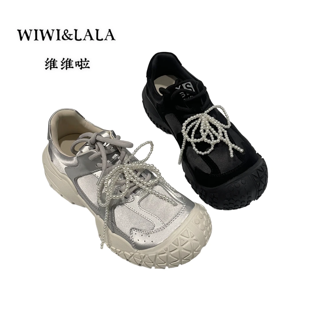 【维维啦】25春款冰丝牛皮牛京登山老爹鞋 Y 352-5A 春