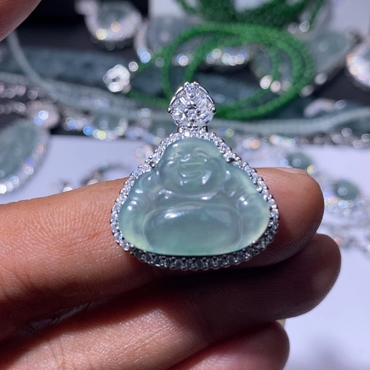 翡翠未镶嵌颈饰天然翡翠