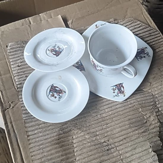 瓷库存微瑕老寿星4件