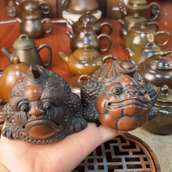 一***河纯手工制作直播间福利！升官发财茶宠