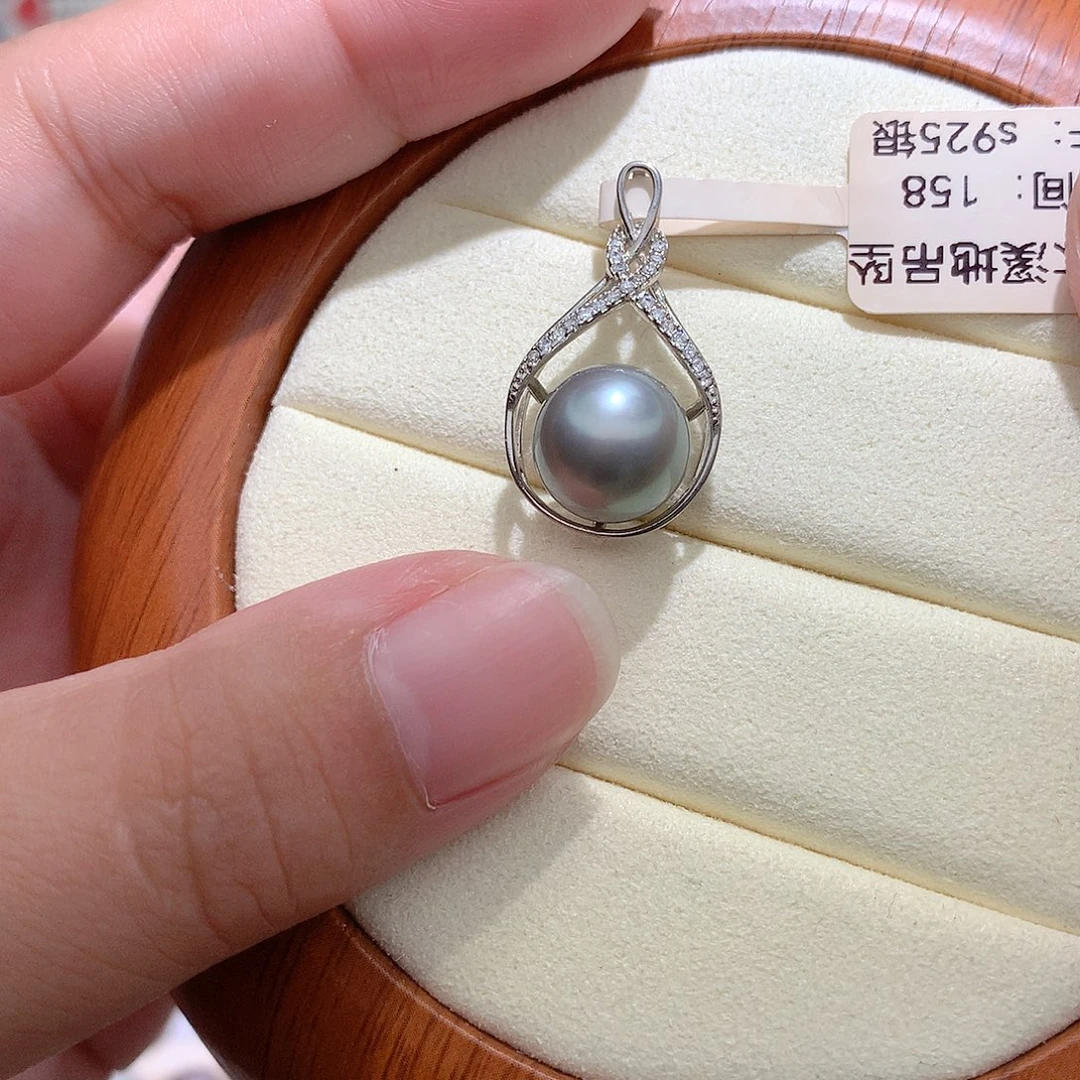 吊坠(赠链)银S925镶嵌海水珍珠CC10.6mm