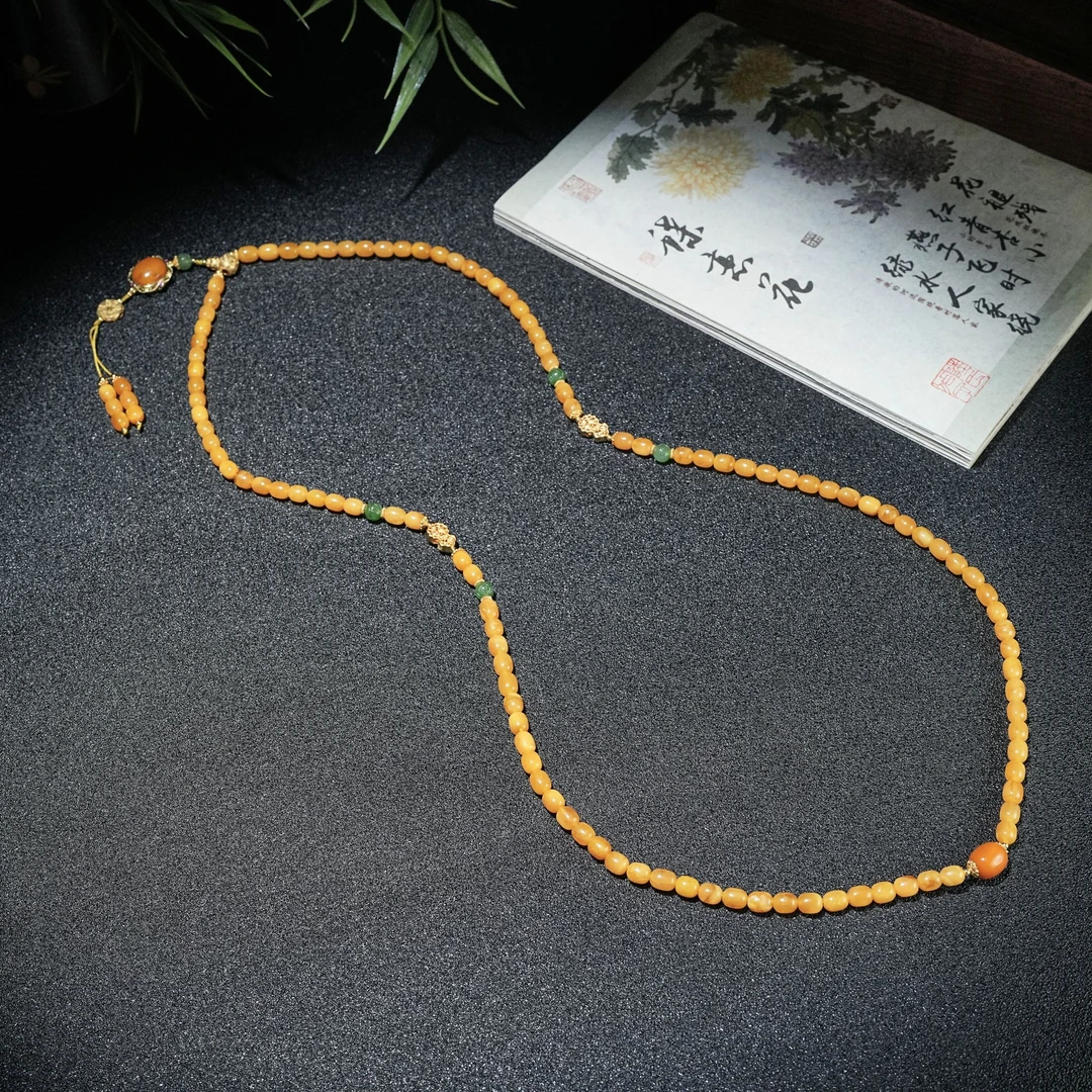 天然蜜蜡枣珠项链 YC0441152