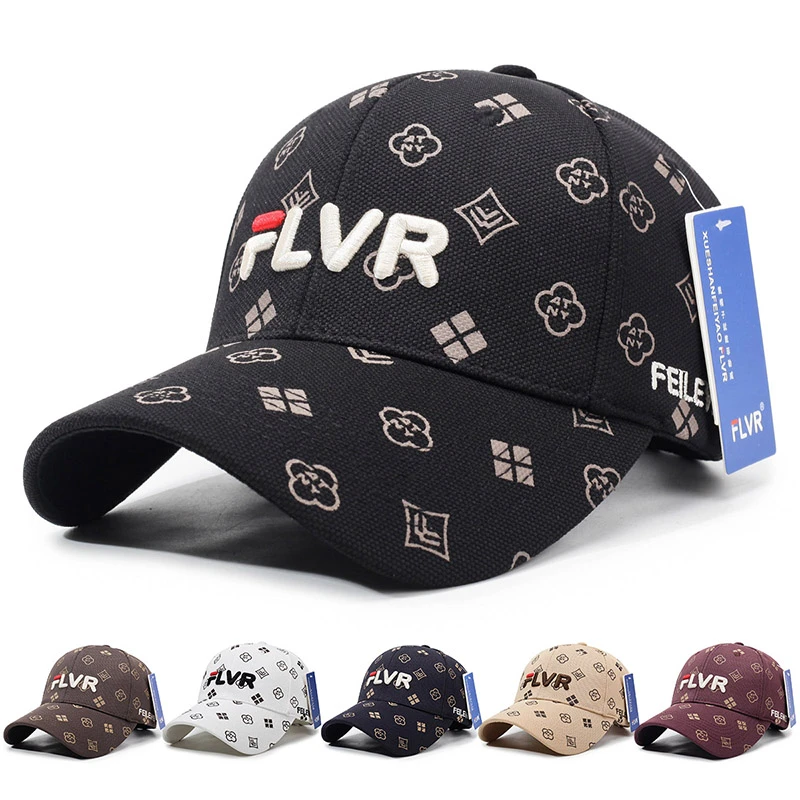 【FLVR】品牌新款运动户外鸭舌帽子时尚洋气大款高端正品棒球帽