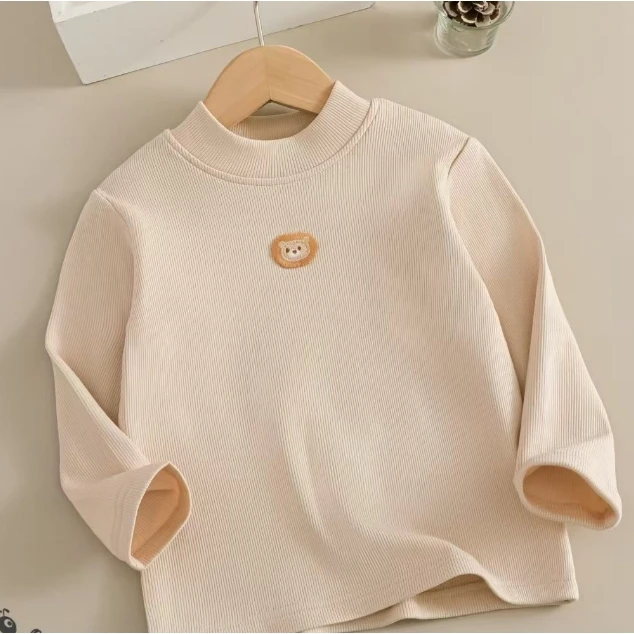 多亲肤高弹长袖儿童打底衫84061